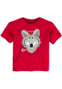 KC Wolf Kansas City Chiefs Toddler Outer Stuff Headshot T-Shirt - Red