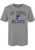 St Louis Blues Boys Arch Mascot T-Shirt - Grey
