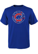 Chicago Cubs Youth Digi Ball T-Shirt - Blue