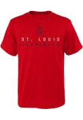 St Louis Cardinals Youth Low Slider T-Shirt - Red