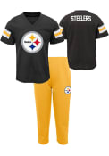 Pittsburgh Steelers Toddler Training Camp Top and Bottom - Black