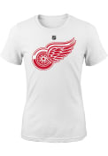 Detroit Red Wings Girls Primary Logo Fashion T-Shirt - Red