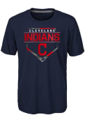 Cleveland Indians Boys Navy Blue Eat My Dust T-Shirt