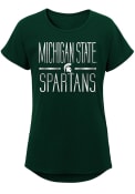 Michigan State Spartans Girls Glory T-Shirt - Green