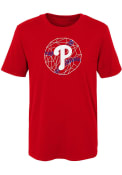 Philadelphia Phillies Boys Digi Ball T-Shirt - Red