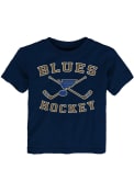 St Louis Blues Toddler Lines Crossed T-Shirt - Blue