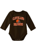 Cleveland Browns Baby #1 Design One Piece - Brown