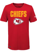 Kansas City Chiefs 50 Yard Line T Shirt - Red