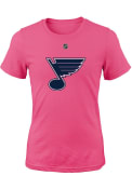 St Louis Blues Girls Primary Logo T-Shirt - Pink