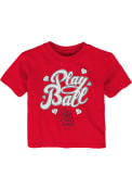 St Louis Cardinals Infant Girls Ball Girl T-Shirt - Red