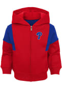 Philadelphia Phillies Baby All That Full Zip Sweatshirt - Red