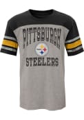 Pittsburgh Steelers Youth Penant Fashion T-Shirt - Grey