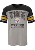 Pittsburgh Steelers Boys Penant Fashion Tee - Grey