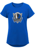 Dallas Mavericks Girls Primary Logo T-Shirt - Blue