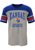 Kansas Jayhawks Youth Nostalgic Fashion T-Shirt - Grey