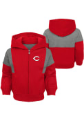Cincinnati Reds Toddler All That Full Zip Sweatshirt - Red