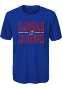 Kansas Jayhawks Youth Ground Control T-Shirt - Blue
