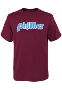 Philadelphia Phillies Toddler Road Wordmark T-Shirt - Maroon