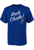 Kansas Jayhawks Youth Vault Slogan T-Shirt - Blue