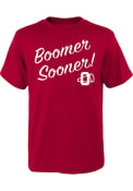 Oklahoma Sooners Youth Vault Slogan T-Shirt - Cardinal