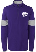 K-State Wildcats Boys Purple Field 1/4 Zip Pullover