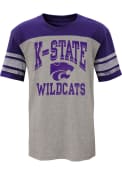 K-State Wildcats Boys Penant Fashion Tee - Grey