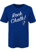 Kansas Jayhawks Boys Vault Slogan T-Shirt - Blue