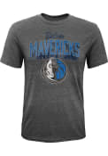 Dallas Mavericks Youth Couch Side Fashion T-Shirt - Grey