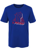 Detroit Pistons Youth Swish T-Shirt - Blue
