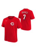Eugenio Suarez Cincinnati Reds Youth Name Number T-Shirt - Red