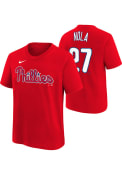 Aaron Nola Philadelphia Phillies Youth Name Number T-Shirt - Red