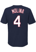 Yadier Molina St Louis Cardinals Youth Name Number T-Shirt - Navy Blue