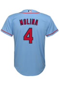Yadier Molina St Louis Cardinals Youth Nike Alternate Baseball Jersey - Light Blue