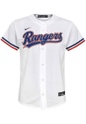 Texas Rangers Boys Nike 2020 Home Baseball Jersey - White