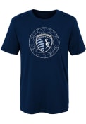 Sporting Kansas City Youth Quartz T-Shirt - Navy Blue