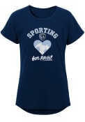 Sporting Kansas City Girls Forever Girl T-Shirt - Navy Blue