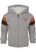 Texas Longhorns Toddler Ready Full Zip Sweatshirt - Grey