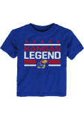 Kansas Jayhawks Toddler Mesh Spirit T-Shirt - Blue