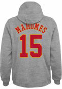 Patrick Mahomes Kansas City Chiefs Youth Outer Stuff Name Number Hoodie - Grey