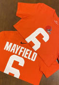 Baker Mayfield Cleveland Browns Youth Name Number T-Shirt - Orange