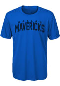 Dallas Mavericks Youth Curved Ball T-Shirt - Blue