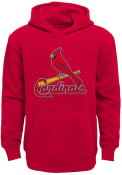 St Louis Cardinals Boys Wordmark Hooded Sweatshirt - Red