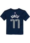 Luka Doncic Dallas Mavericks Toddler Outer Stuff Name Number T-Shirt - Navy Blue
