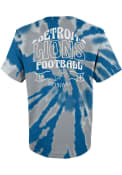 Detroit Lions Youth Pennant Tie Dye T-Shirt - Blue