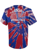 Kansas Jayhawks Boys Pennant Tie Dye T-Shirt - Blue