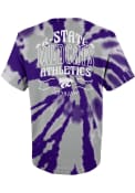 Purple Boys K-State Wildcats Pennant Tie Dye T-Shirt