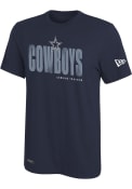 Dallas Cowboys New Era HASH IT OUT T Shirt - Navy Blue