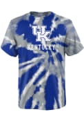 Kentucky Wildcats Youth Tie Dye Primary Logo T-Shirt - Blue