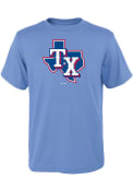 Texas Rangers Boys Alternate Logo T-Shirt - Light Blue