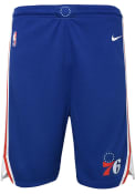 Philadelphia 76ers Youth Nike Icon Swingman Shorts - Blue